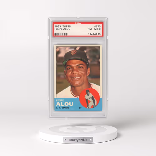 1963 Topps #270 Felipe Alou (PSA 8 NM-MT)