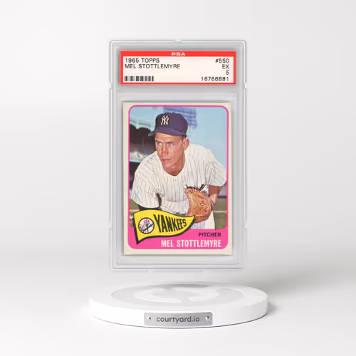 1965 Topps #550 Mel Stottlemyre (PSA 5 EX)