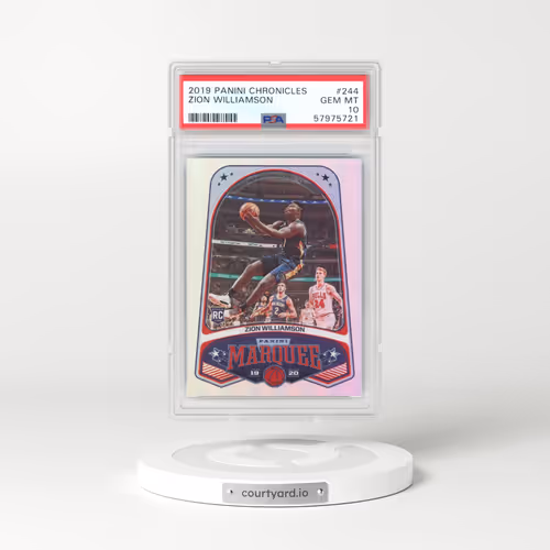 2019 Panini Chronicles #244 Zion Williamson (PSA 10 GEM MINT)
