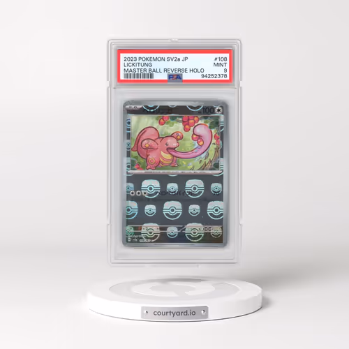 2023 Pokémon Sv2a-Pokemon 151 #108 Lickitung - Reverse Holo Master Ball (PSA 9 MINT)