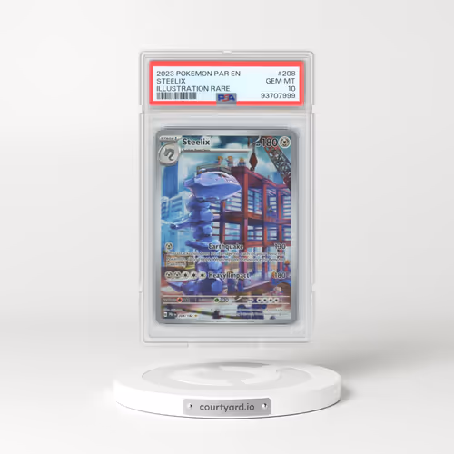 2023 Pokémon Par EN-Paradox Rift #208 Steelix - Illustration Rare (PSA 10 GEM MINT)