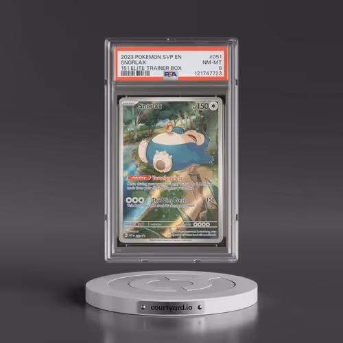2023 Pokémon Svp EN-SV Black Star Promo #051 Snorlax - 151 Elite Trainer Box (PSA 8 NM-MT)