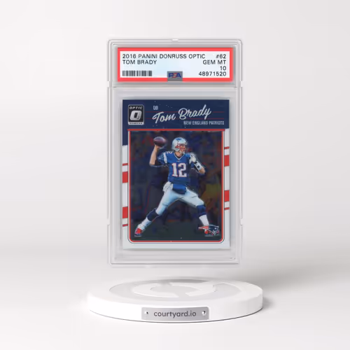 2016 Panini Donruss Optic #62 Tom Brady (PSA 10 GEM MINT)
