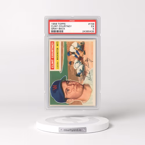 1956 Topps #159 Clint Courtney - Gray Back (PSA 5 EX)