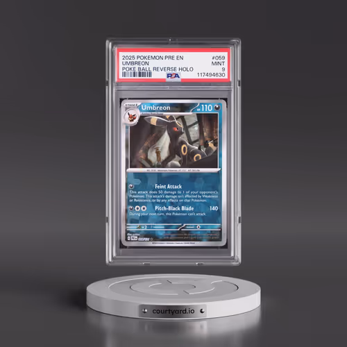 2025 Pokémon Pre EN-Prismatic Evolutions #059 Umbreon - Reverse Holo Poke Ball (PSA 9 MINT)