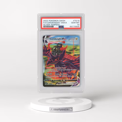 2022 Pokémon Sword & Shield Silver Tempest #TG19 Corviknight Vmax - Full Art (PSA 10 GEM MINT)