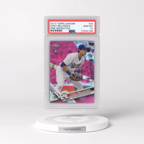 2017 Topps Chrome #79 Cody Bellinger - Pink Refractor (PSA 10 GEM MINT)