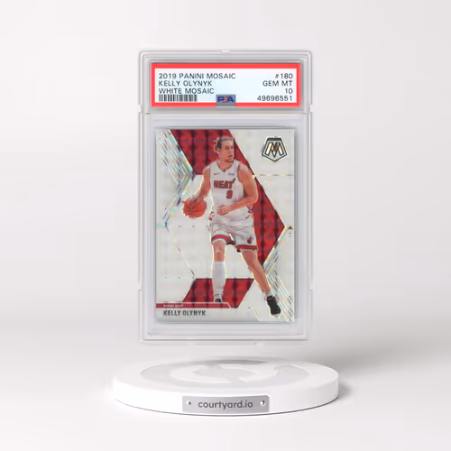 2019 Panini Mosaic #180 Kelly Olynyk - White Mosaic (PSA 10 GEM MINT)