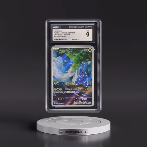 2023 Pokémon Sv2d-Clay Burst #072 Heracross - Art Rare (CGC 9 MINT)