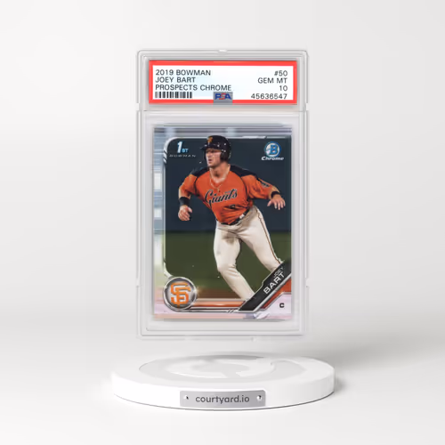 2019 Bowman Prospects Chrome #50 Joey Bart (PSA 10 GEM MINT)