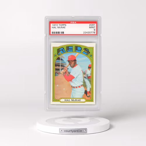 1972 Topps #291 Hal McRae (PSA 9 MINT)