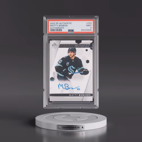 2022 SP Authentic #103 Matty Beniers - Autograph (PSA 9 MINT)