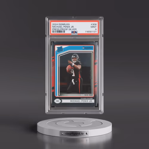 2024 Panini Donruss #308 Michael Penix Jr. - Press Proof Silver (PSA 9 MINT)