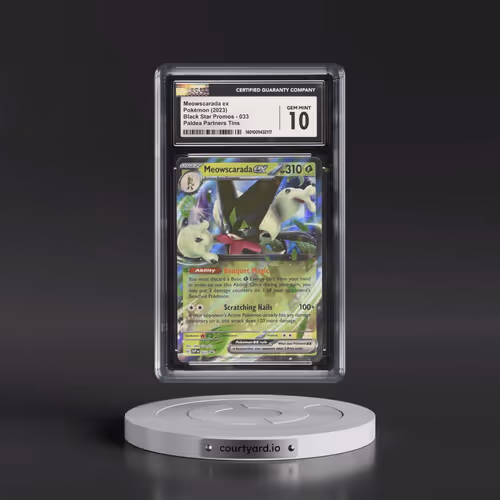 2023 Pokémon Svp EN-SV Black Star Promo #033 Meowscarada EX - Holo Paldea Partners Tin (CGC 10 GEM M