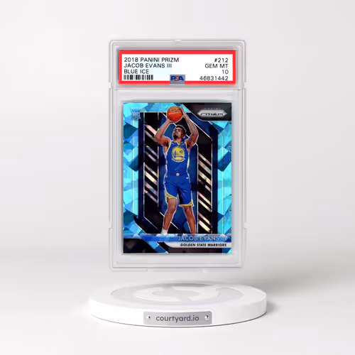 2018 Panini Prizm #212 Jacob Evans III - Blue Ice (PSA 10 GEM MINT)