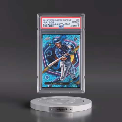 2023 Topps Cosmic Chrome #95 Josh Jung - Aqua Equinox Refractor (PSA 10 GEM MINT)