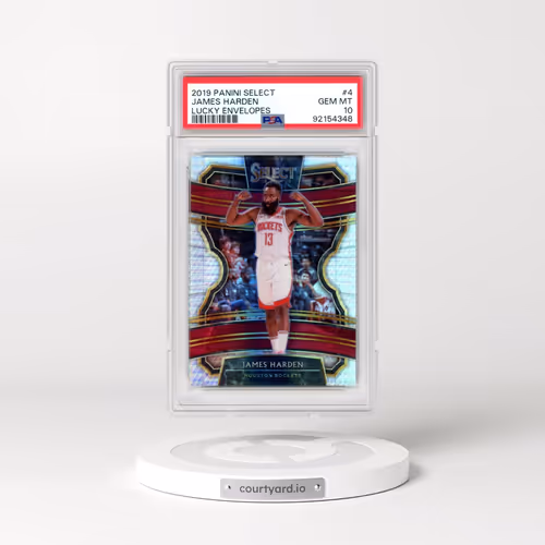 2019 Panini Select #4 James Harden - Lucky Envelopes (PSA 10 GEM MINT)