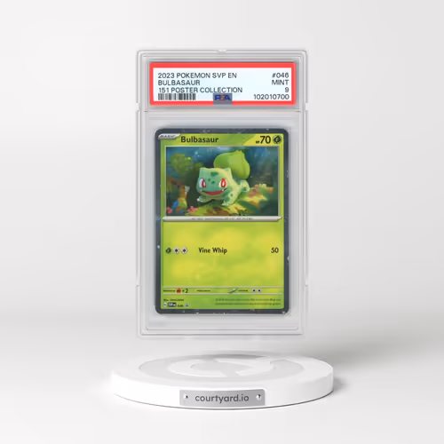 2023 Pokémon Svp EN-SV Black Star Promo #046 Bulbasaur - 151 Poster Collection (PSA 9 MINT)