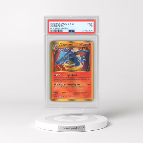 2013 Pokémon Black & White Plasma Storm #136 Charizard (PSA 1 PR)