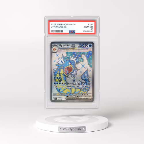 2023 Pokémon Svi EN-Scarlet & Violet #225 Gyarados EX - Holo Ultra Rare (PSA 10 GEM MINT)