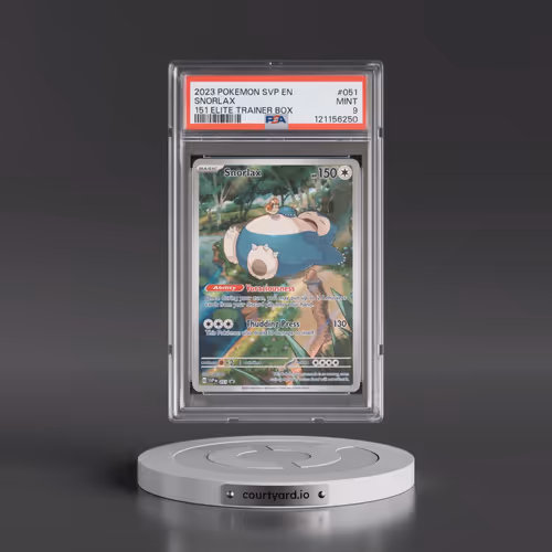 2023 Pokémon Svp EN-SV Black Star Promo #051 Snorlax - 151 Elite Trainer Box (PSA 9 MINT)