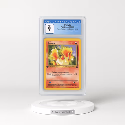 2000 Team Rocket #64/82 Ponyta - 1st Edition 1st Edition (CGC 9 MINT)