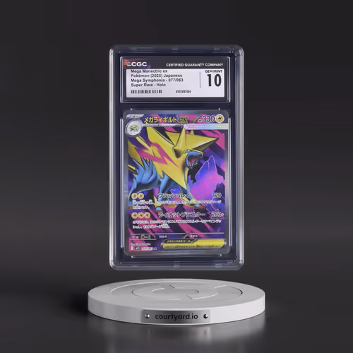 2025 Mega Symphonia - M1S #077/063 Mega Manectric ex - Super Rare Holo (CGC 10 GEM MINT)