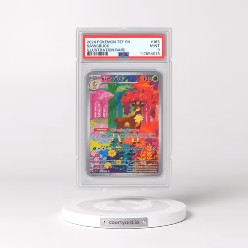 2024 Pokémon Tef EN-Temporal Forces #166 Sawsbuck - Illustration Rare (PSA 9 MINT)