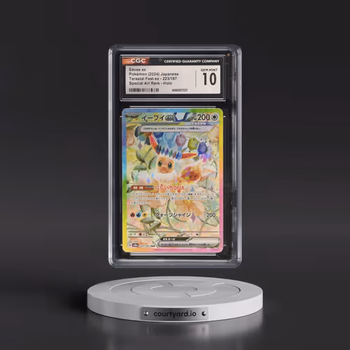 2024 High Class Pack: Terastal Fest ex - sv8a #223/187 Eevee ex - Special Art Rare Holo (CGC 10 GEM