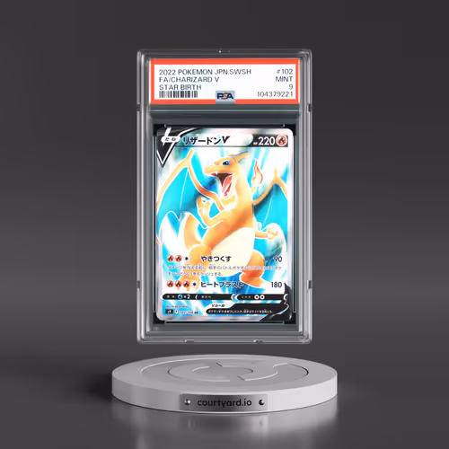2022 Pokémon Sword & Shield Star Birth #102 Charizard V - Holo Full Art (PSA 9 MINT)