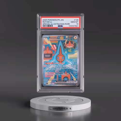 2025 Pokémon Pfl EN-Phantasmal Flames #126 Rotom EX - Holo Special Illustration Rare (PSA 10 GEM MIN