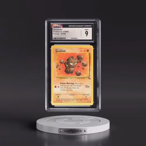 1999 Fossil #47/62 Geodude (CGC 9 MINT)