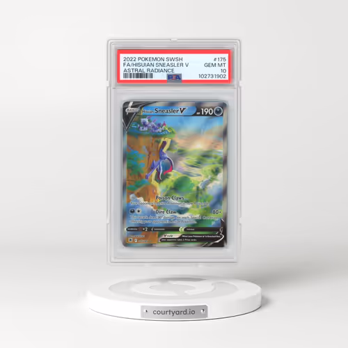 2022 Pokémon Sword & Shield Astral Radiance #175 Hisuian Sneasler V - Holo Full Art (PSA 10 GEM MINT)
