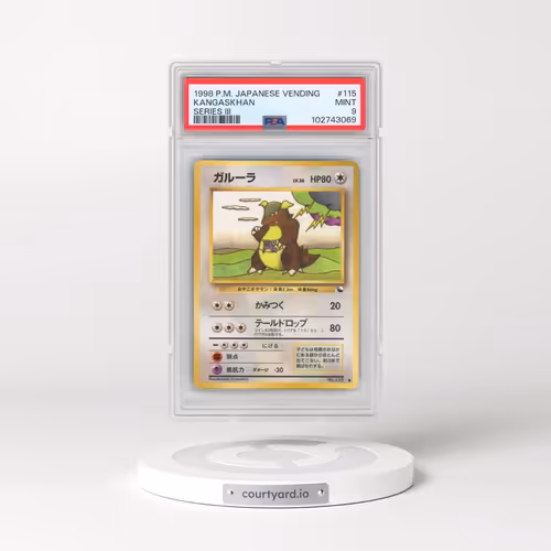 1998 Pokémon Vending #115 Kangaskhan - Series III (PSA 9 MINT)