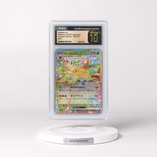 2024 High Class Pack: Terastal Fest ex - sv8a #003/187 Leafeon ex - Holo (CGC 10 PRISTINE)