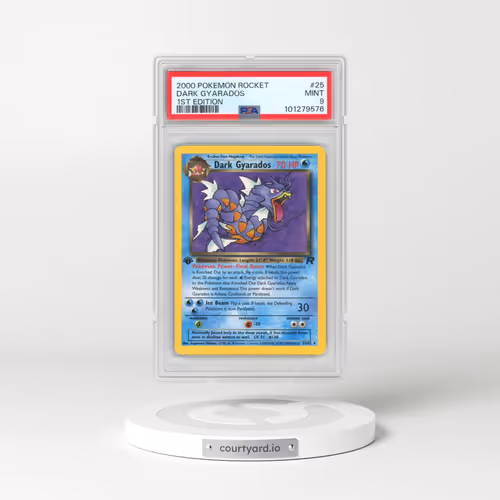 2000 Pokémon Rocket #25 Dark Gyarados - 1st Edition (PSA 9 MINT)