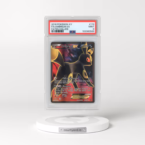 2016 Pokémon XY Fates Collide #119 Umbreon EX - Holo Full Art (PSA 9 MINT)