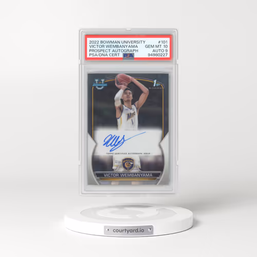 2022 Bowman Chrome University #101 Victor Wembanyama - Prospect Autograph (PSA 10 GEM MINT)