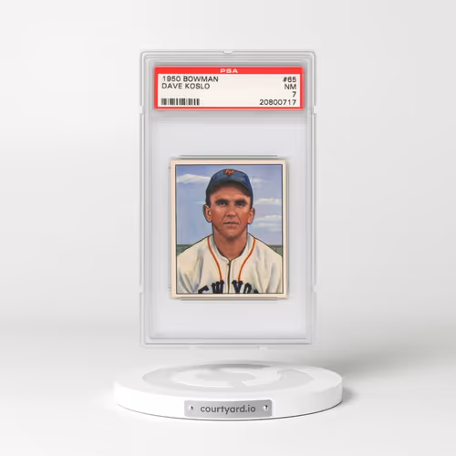 1950 Bowman #65 Dave Koslo (PSA 7 NM)