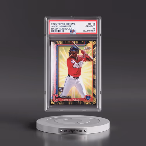 2025 Topps Chrome Radiating Rookies #RR18 Angel Martinez (PSA 10 GEM MINT)