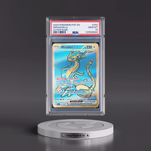 2024 Pokémon Paf EN-Paldean Fates #243 Miraidon EX - Holo Hyper Rare (PSA 10 GEM MINT)