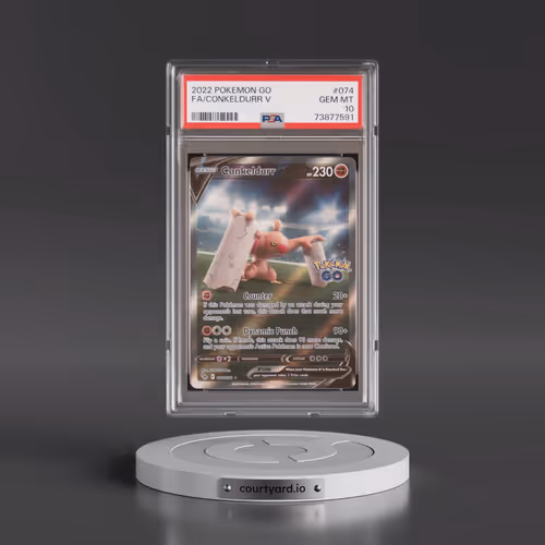 2022 Pokémon Go #074 Conkeldurr V - Holo Full Art (PSA 10 GEM MINT)
