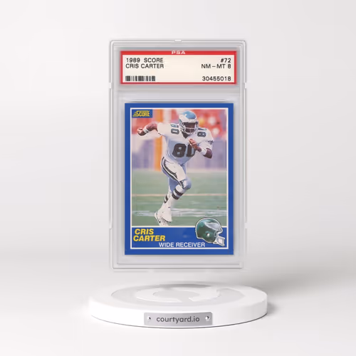 1989 Score #72 Cris Carter (PSA 8 NM-MT)