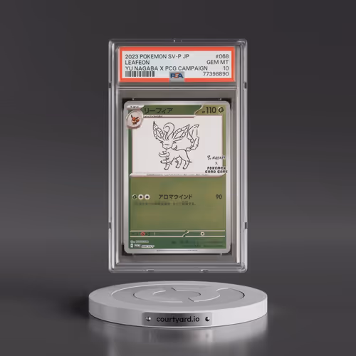 2023 Pokémon SV-P Promo #068 Leafeon - YU Nagaba X Pokemon Card Game Campaign (PSA 10 GEM MINT)