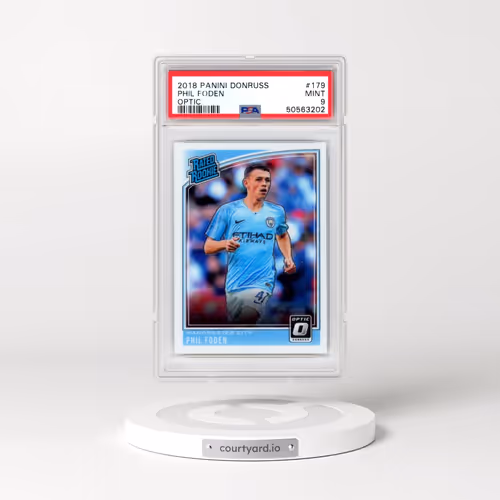 2018 Panini Donruss #179 Phil Foden - Optic (PSA 9 MINT)