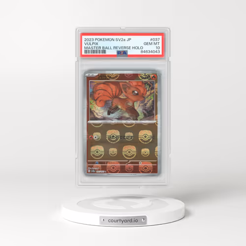 2023 Pokémon Sv2a-Pokemon 151 #037 Vulpix - Reverse Holo Master Ball (PSA 10 GEM MINT)