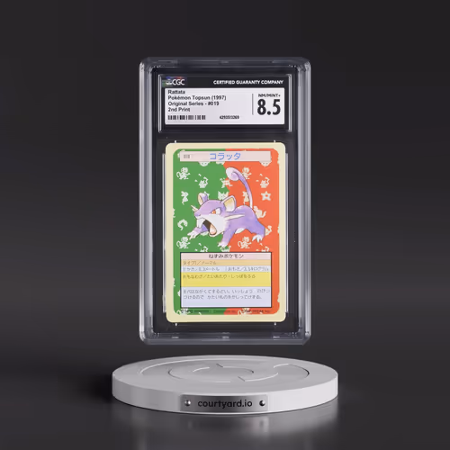 1997 (Only One Pokémon) Original Series #019 Rattata - (Green Back) 2nd Print (CGC 8.5 NM-MT+)