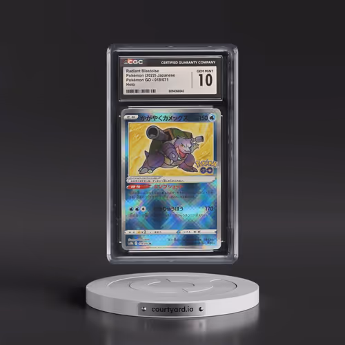 2022 Pokémon GO #018/071 Radiant Blastoise - Holo (CGC 10 GEM MINT)