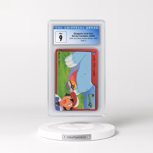 2000 Gold and Silver Anime Series #48 Quagsire and Ash - Part 2 (CGC 9 MINT)