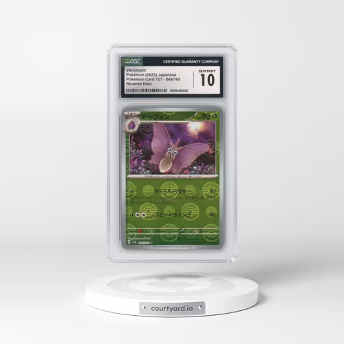 2010 Pokémon Card 151 #049/165 Venomoth - Reverse Holo Poké Ball (CGC 10 GEM MINT)